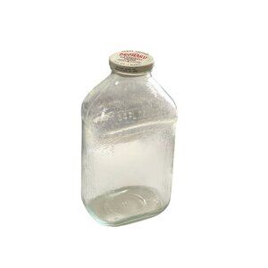 Vintage Orchard Juices Glass Bottle 64 Fl Oz With Lid